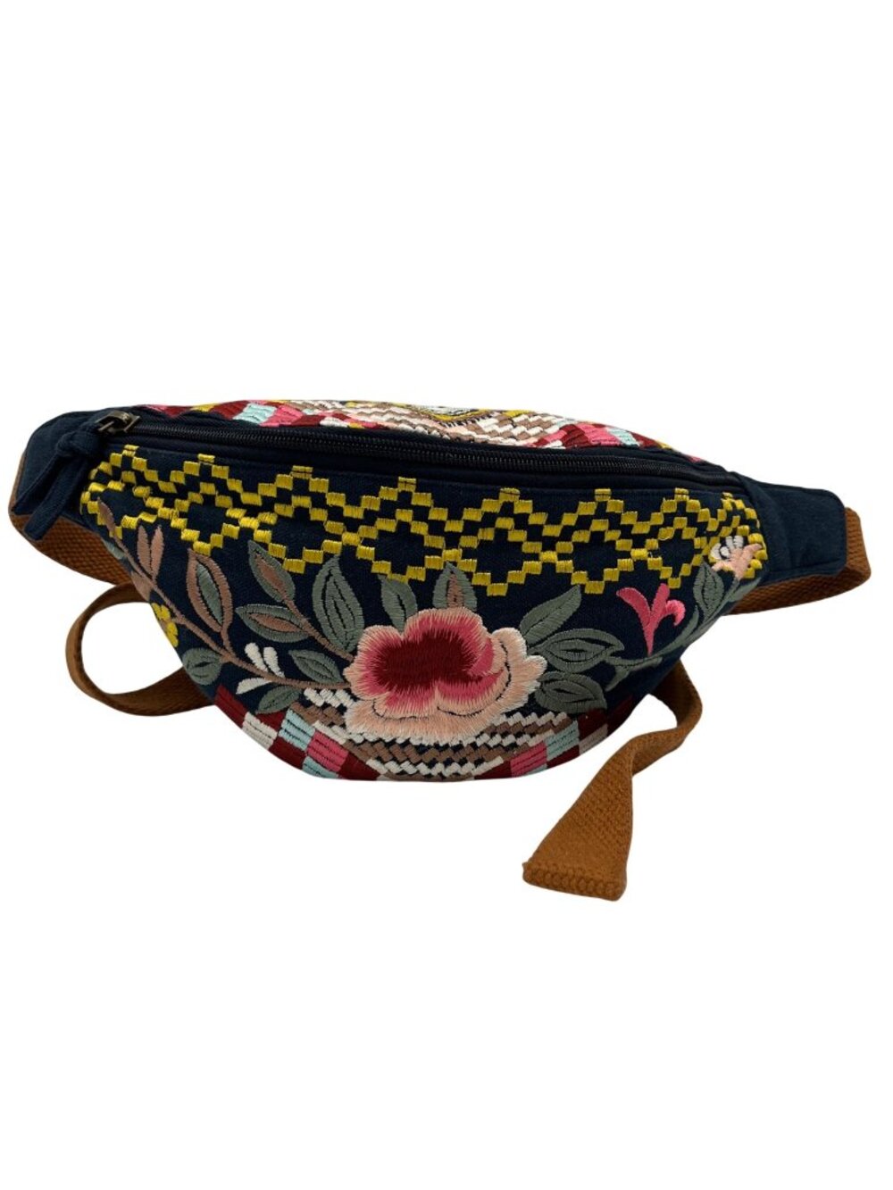 MMs Brands Floral Embroidered Belt Bag